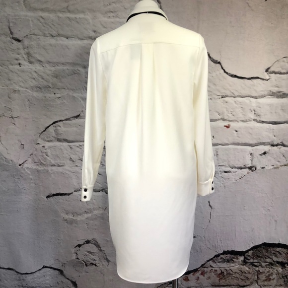 Kate ♠️ Spade Velvet Tie Griffin dress white 10 - Picture 4 of 8